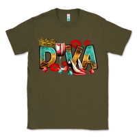 Army Green diva Classic Tee - RanaPortraitStore