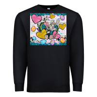 Black Easter hearts Cowhide tumbler Easter Day Premium Sweatshirt - Neo Western