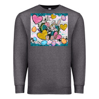 Charcoal Heather Easter hearts Cowhide tumbler Easter Day Premium Sweatshirt - Neo Western