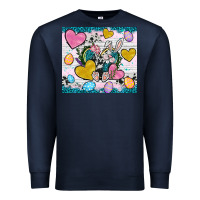 Navy Easter hearts Cowhide tumbler Easter Day Premium Sweatshirt - Neo Western