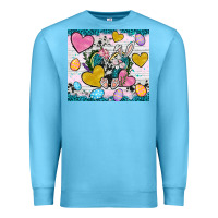 Ocean Blue Easter hearts Cowhide tumbler Easter Day Premium Sweatshirt - Neo Western