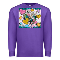 Purple Easter hearts Cowhide tumbler Easter Day Premium Sweatshirt - Neo Western