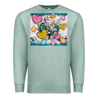 Seafoam Easter hearts Cowhide tumbler Easter Day Premium Sweatshirt - Neo Western