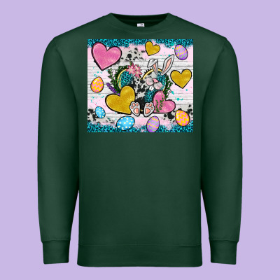 Easter Hearts Cowhide Tumbler Easter Day Premium Sweatshirt Designed By Neo Western