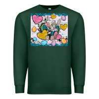 Sports Green Easter hearts Cowhide tumbler Easter Day Premium Sweatshirt - Neo Western