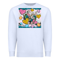 White Easter hearts Cowhide tumbler Easter Day Premium Sweatshirt - Neo Western