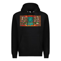 Black mom life license plate Premium Hoodie - Artiststas