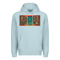 Blue Mist mom life license plate Premium Hoodie - Artiststas