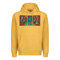 Mustard mom life license plate Premium Hoodie - Artiststas