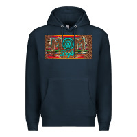 Navy mom life license plate Premium Hoodie - Artiststas