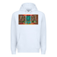 White mom life license plate Premium Hoodie - Artiststas
