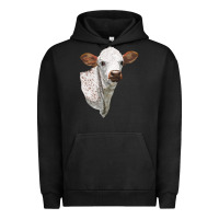 Pigment Black Texas Longhorn Calf Face Urban Hoodie - LillyAllenDesigns