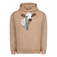 Pigment Burro Texas Longhorn Calf Face Urban Hoodie - LillyAllenDesigns