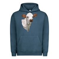 Pigment Midnight Navy Texas Longhorn Calf Face Urban Hoodie - LillyAllenDesigns
