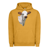 Pigment Peanut Butter Texas Longhorn Calf Face Urban Hoodie - LillyAllenDesigns