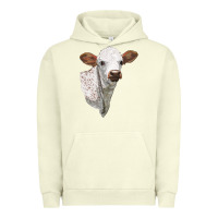 Pigment Pistachio Texas Longhorn Calf Face Urban Hoodie - LillyAllenDesigns