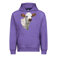 Tulip Texas Longhorn Calf Face Urban Hoodie - LillyAllenDesigns