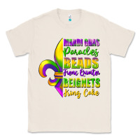 Natural mardi gras parades beads french quarter beignets Classic Tee - FaDigitalArtStudio