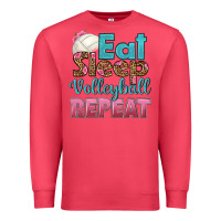 Cardinal eat sleep volleyball repeat Premium Sweatshirt - HRA Design Shop