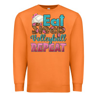 Carrot eat sleep volleyball repeat Premium Sweatshirt - HRA Design Shop