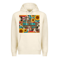 Tofu just a small town girl with gemstone sunflower serape and cowhide Premium Hoodie - Artiststas