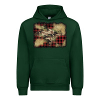 Forest Green buffalo plaid christmas camouflage glitter background Urban Hoodie - Jasminsmagicworld