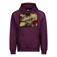 Mauve Wine buffalo plaid christmas camouflage glitter background Urban Hoodie - Jasminsmagicworld
