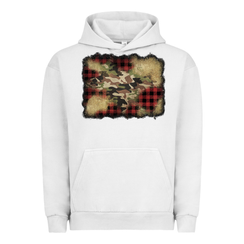 Buffalo Plaid Christmas Camouflage Glitter Background Urban Hoodie by Jasminsmagicworld | Teevron