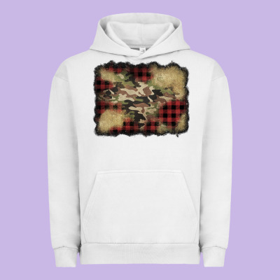 Buffalo Plaid Christmas Camouflage Glitter Background Urban Hoodie Designed By Jasminsmagicworld
