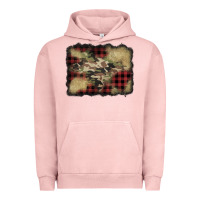 Pigment Salmon buffalo plaid christmas camouflage glitter background Urban Hoodie - Jasminsmagicworld