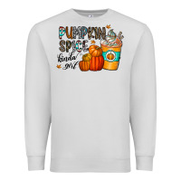 Dove Grey pumpkin spice kinda girl Premium Sweatshirt - CowhideDigitalArt