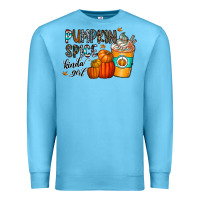 Ocean Blue pumpkin spice kinda girl Premium Sweatshirt - CowhideDigitalArt