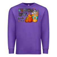 Purple pumpkin spice kinda girl Premium Sweatshirt - CowhideDigitalArt