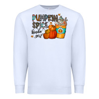 White pumpkin spice kinda girl Premium Sweatshirt - CowhideDigitalArt