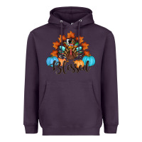 Plum thanksgiving turkey pumpkin blessed Heavyweight Hoodie - RanaPortraitStore
