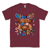 Burgundy oh my stars highland cow Classic Tee - RanaPortraitStore