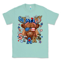 Seafoam oh my stars highland cow Classic Tee - RanaPortraitStore