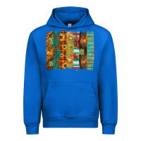 Cobalt thanksgiving brushstroke Urban Hoodie - BarkalooDesign
