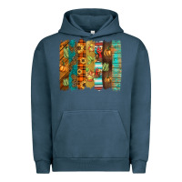 Pigment Midnight Navy thanksgiving brushstroke Urban Hoodie - BarkalooDesign