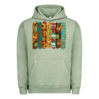 Pigment Oil Green thanksgiving brushstroke Urban Hoodie - BarkalooDesign