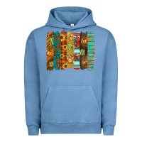 Pigment Pebble Blue thanksgiving brushstroke Urban Hoodie - BarkalooDesign