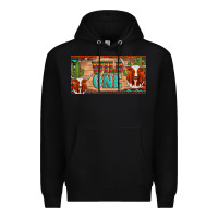 Black texas longhorn wild one cactus licanse plate Premium Hoodie - Artiststas