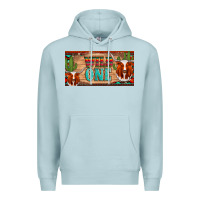 Blue Mist texas longhorn wild one cactus licanse plate Premium Hoodie - Artiststas