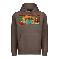 Coffee texas longhorn wild one cactus licanse plate Premium Hoodie - Artiststas