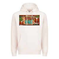 Pale Pink texas longhorn wild one cactus licanse plate Premium Hoodie - Artiststas