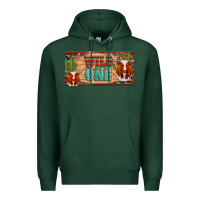 Sports Green texas longhorn wild one cactus licanse plate Premium Hoodie - Artiststas