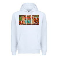 White texas longhorn wild one cactus licanse plate Premium Hoodie - Artiststas