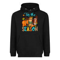 Black 'tis the season american  football Heavyweight Hoodie - Zillion Design Studio