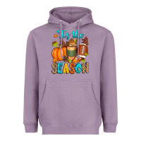 Lavender 'tis the season american  football Heavyweight Hoodie - Zillion Design Studio