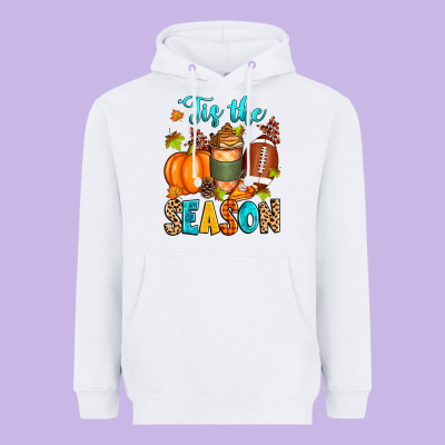 'tis The Season American  Football Heavyweight Hoodie Designed By Zillion Design Studio